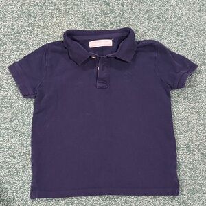 4/$20 ZARA BOYS size 6 plain navy polo shirt